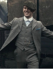 Mens Costume John Shelby Grey Vested Suit