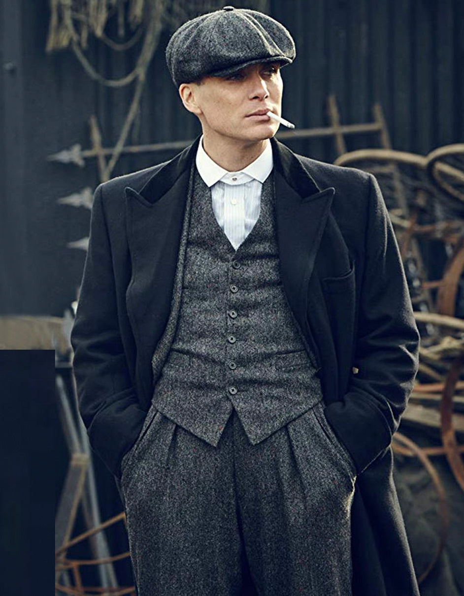 Mens Costume Thomas Shelby Grey Herringbone Outfit