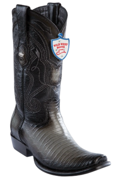 Wild West Botas de Armadillo Horma Dubai Toe Faded Gray