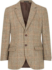 Walker and Hawkes Harris Tweed Blakemore Blazer for Men - Hand-Woven Wool Tweed Jacket with Polyester Lining, Regular Fit