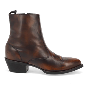 Laredo Men's Fletcher Leather Round Toe Boots with Zipper - Tan