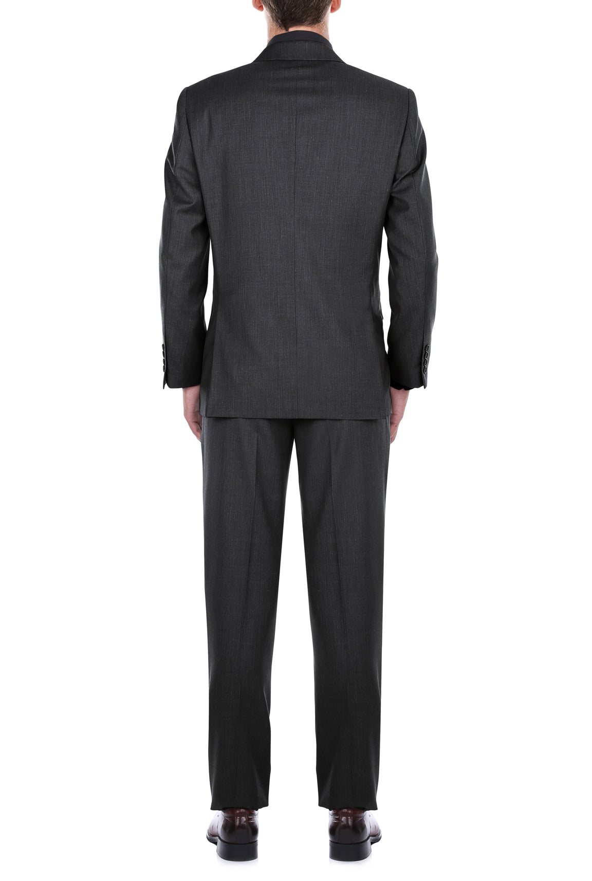 (Limited Sizes) Regular Fit Charcoal Gray 2 Piece Suit 2 SO6202-1-CLASSIC  - from alligatorwarehouse.com