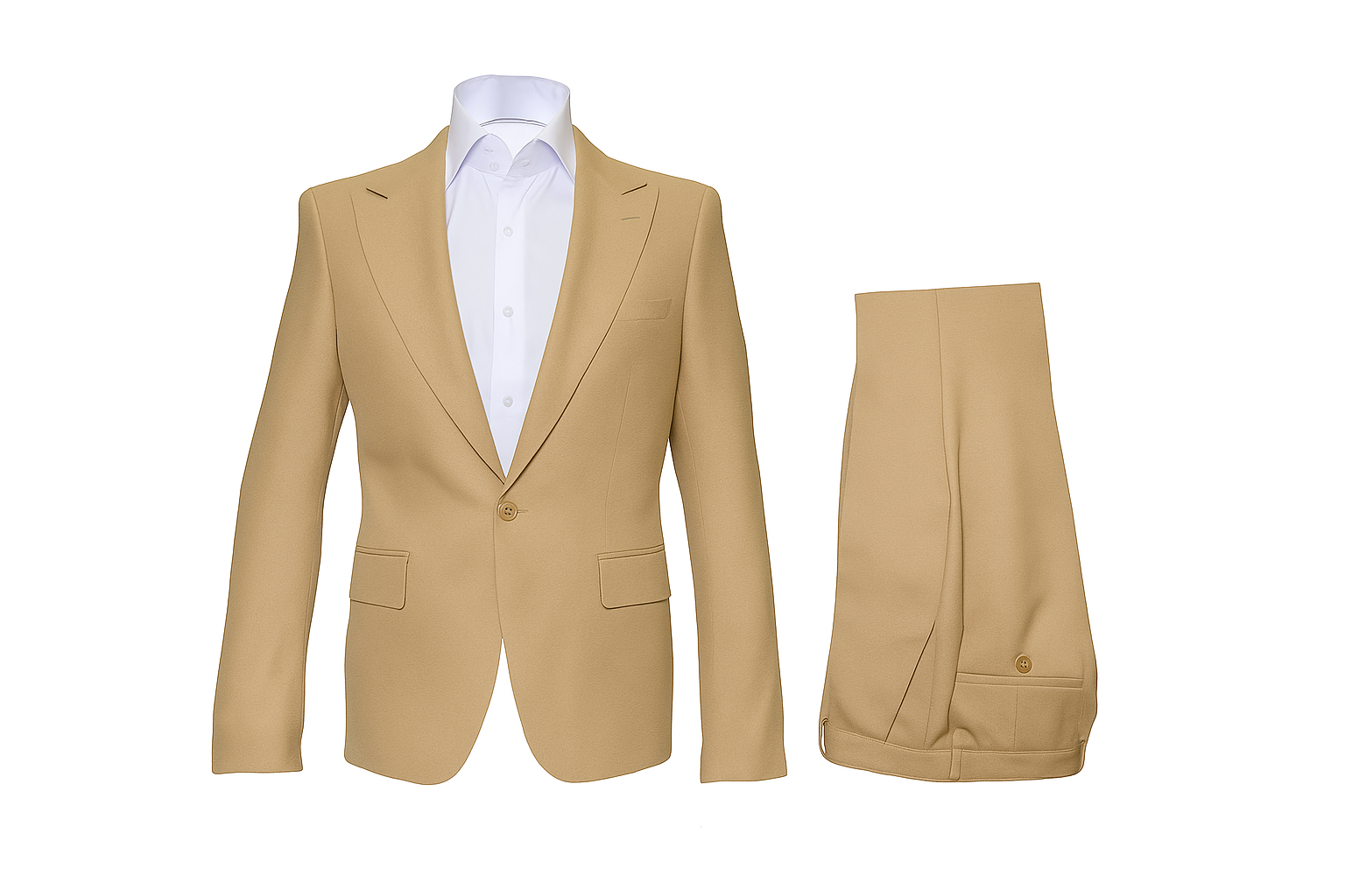 Seersucker Suit Peak Lapel Suit in Color