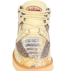 Los Altos Casual Natural Genuine All-Over Crocodile Shoes