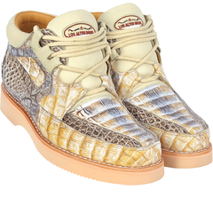 Los Altos Casual Natural Genuine All-Over Crocodile Shoes