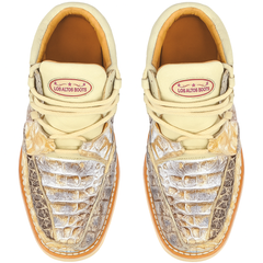 Los Altos Casual Natural Genuine All-Over Crocodile Shoes