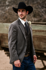 Rustic Western Wedding Outfit – Suit Jacket with Cowboy Style