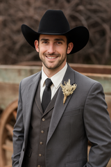 Rustic Western Wedding Outfit – Suit Jacket with Cowboy Style