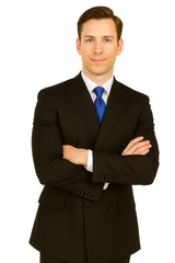 Giorgio Fiorelli Double-Breast Black Stripe Suit