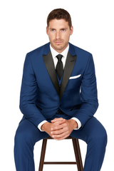 Arlan 2pc Tuxedo by Giorgio Fiorelli Black, Blue, or L Grey
