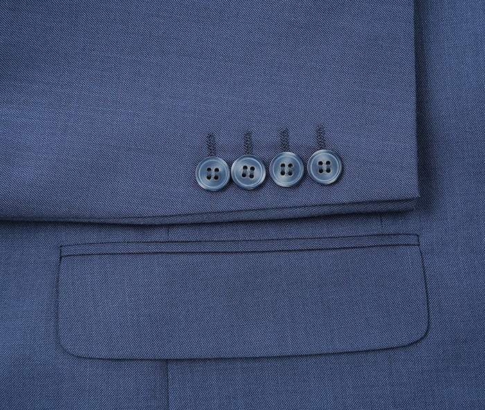 Blue Dress Suit Slim Fit 2 Piece Notch Lapel 5 SO62106-3-SLIM2PC  - from alligatorwarehouse.com