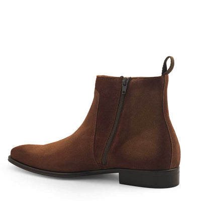 Mezlan Suede Side Buckle Boot Sport Rust (21433)