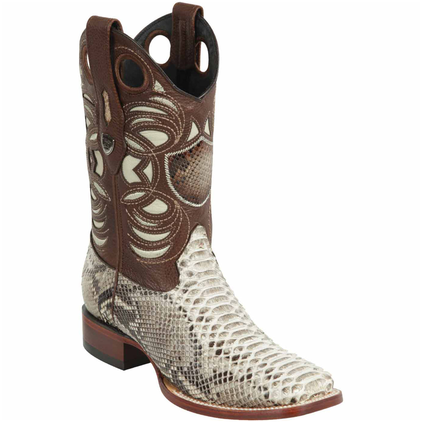 Mens Python Skin Boots Square Toe - Wild West Boots Mens Python Skin Boots Square Toe - Wild West Boots