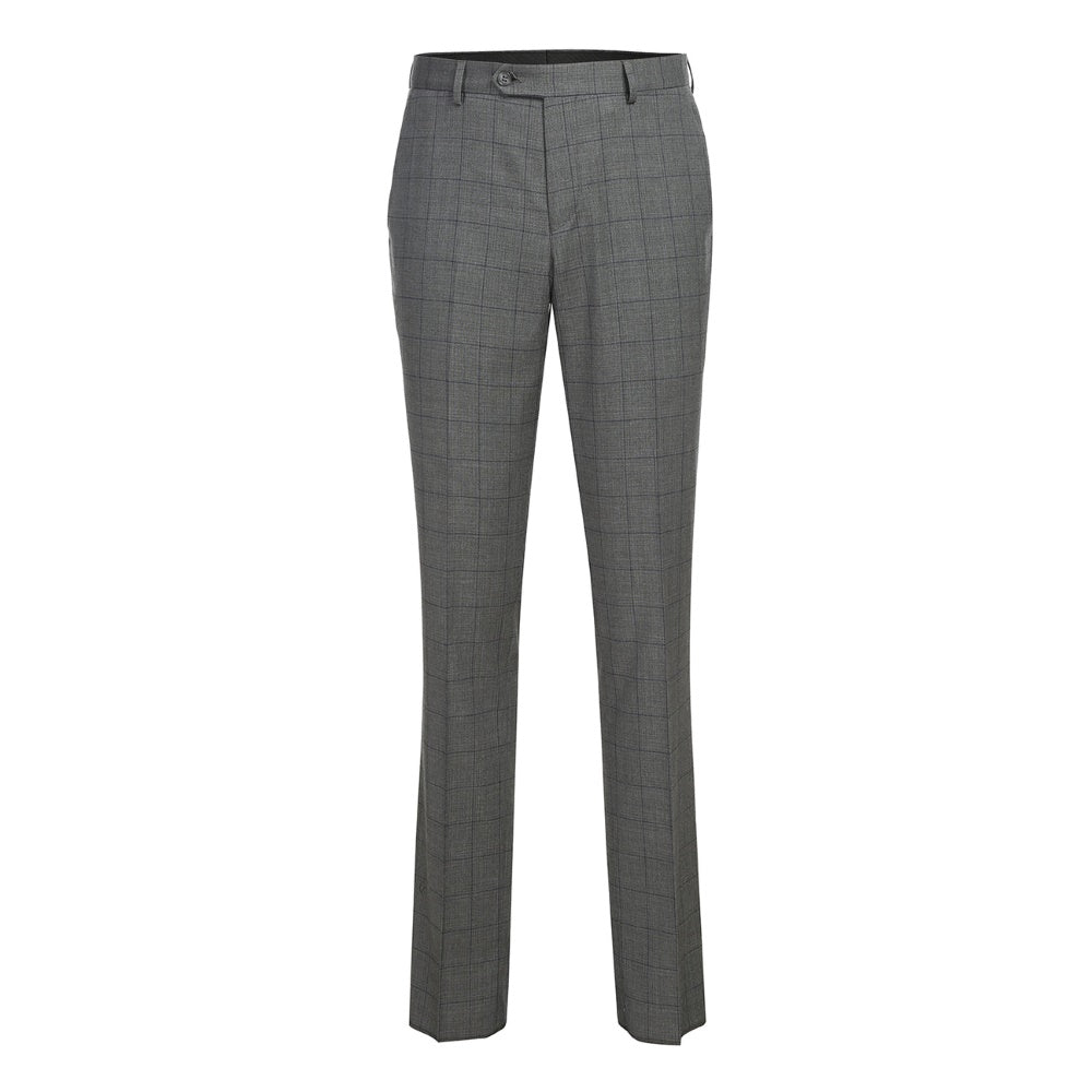 Men's 2 Piece Slim Fit Gray Check Double Breasted Suit 3 SO6293-44-NEWSLIM  - from alligatorwarehouse.com