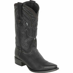 Black snip toe cowboy boots