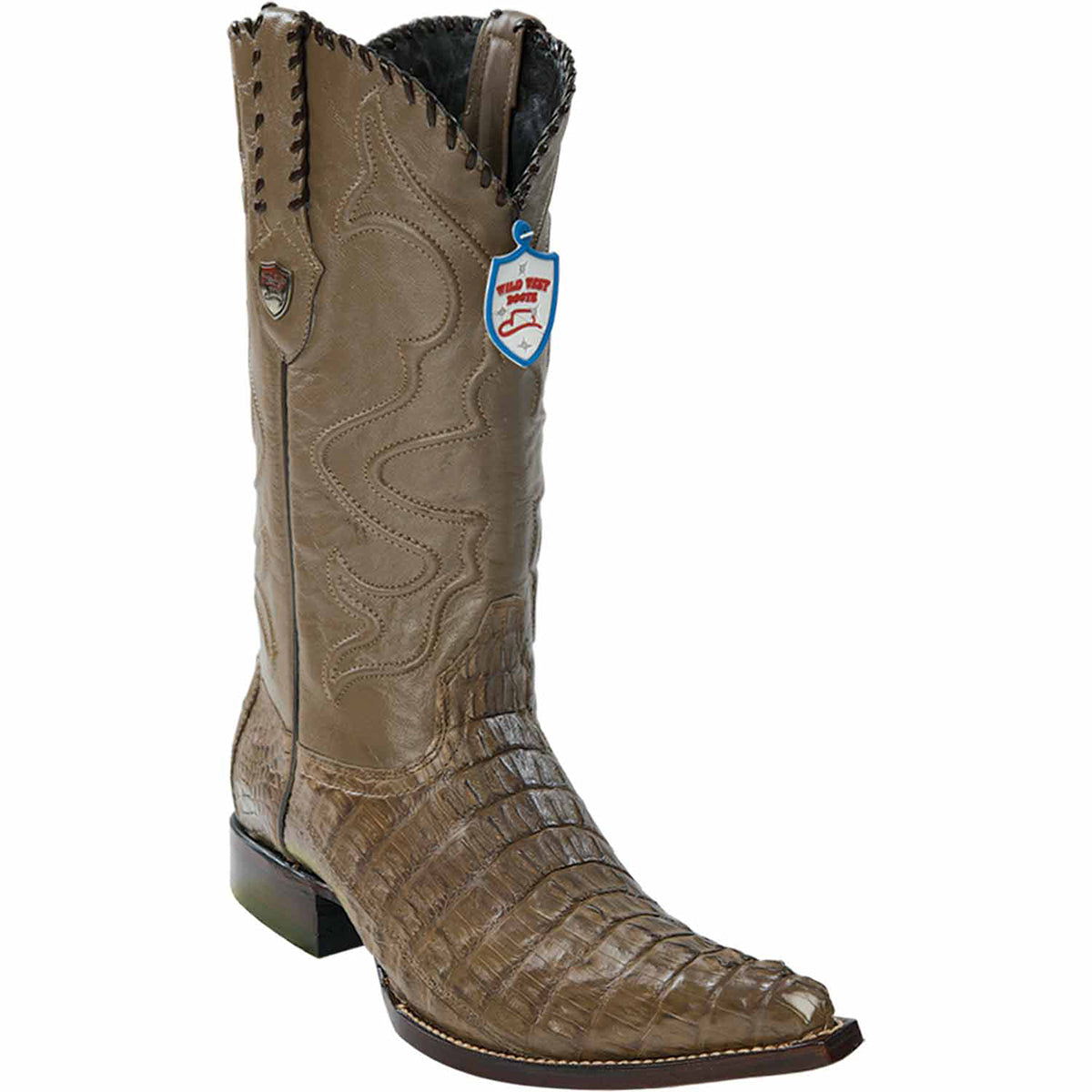Wild West Caiman Tail Pointy Mexican Boots For Men Wild West Caiman Tail Pointy Mexican Boots For Men