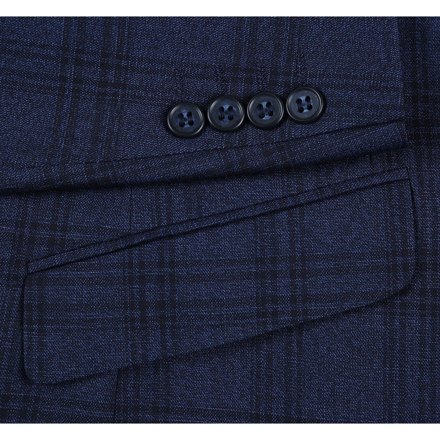 293-21 Men's Slim Fit Stretch Checked Suits 6 SO6293-21 slim suits_38L  - from alligatorwarehouse.com