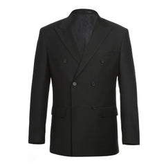 201-1 Men's Double-Breasted Peak Lapel Slim Fit Suit