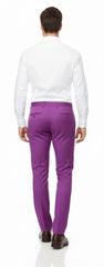 Mens Slim Fit Light Purple Dress Pants – Modern Formal Trousers for Business, Weddings and Parties