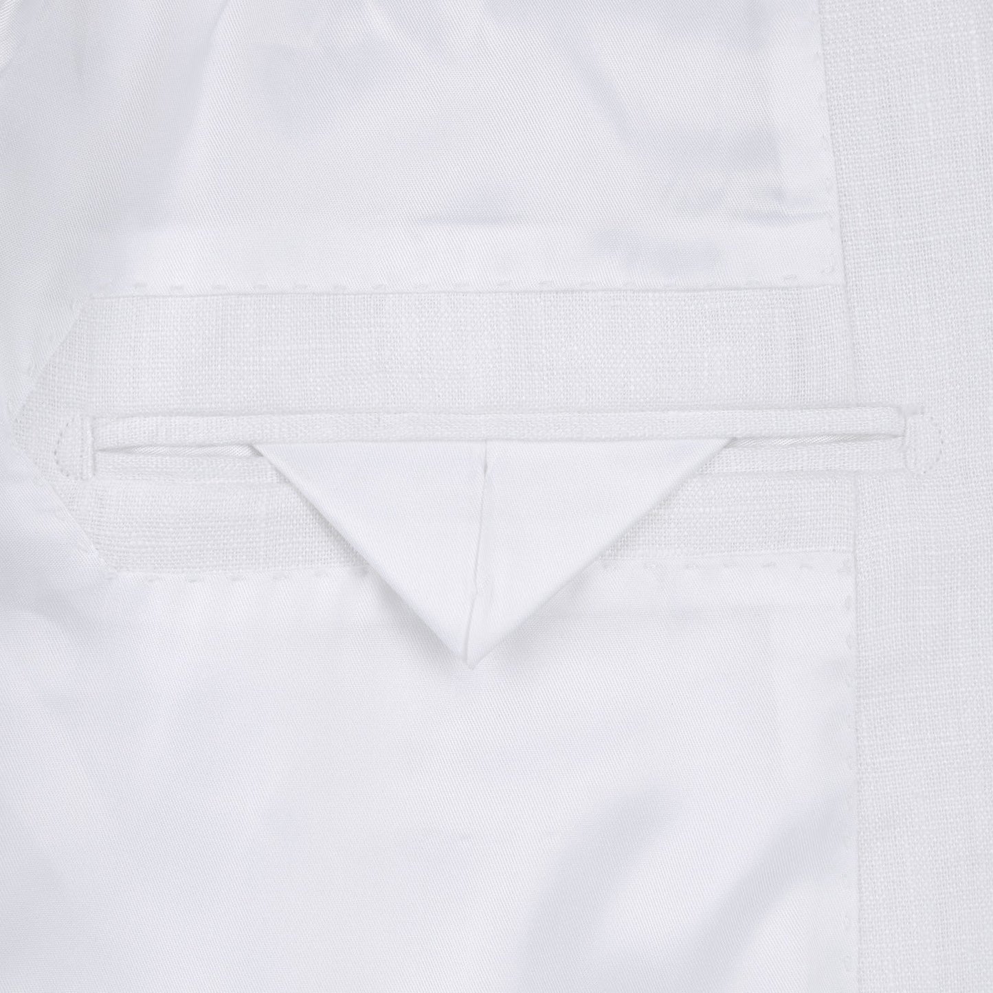 (38L, 44R, 46L) Regular Fit 2 Piece White Linen Suit