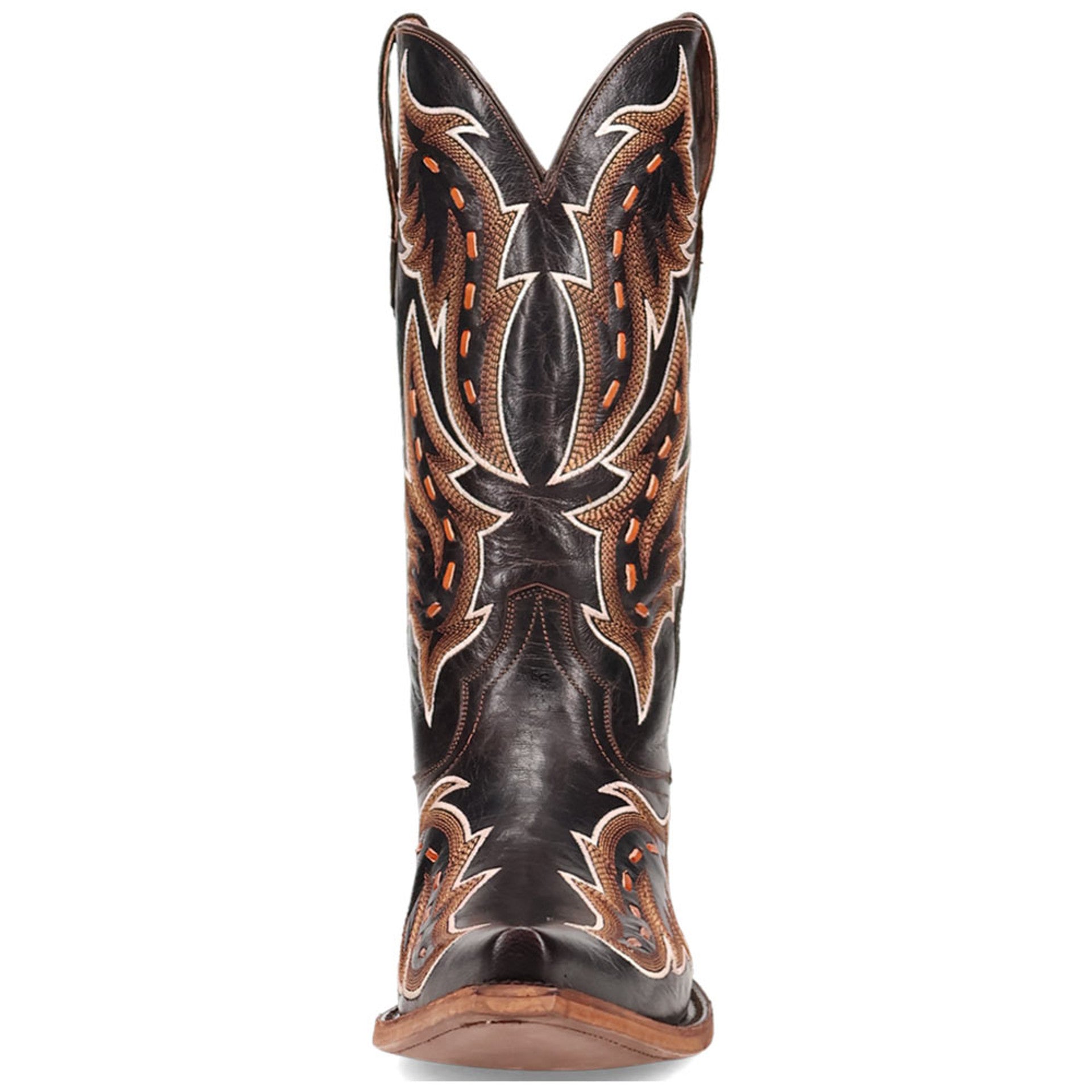 Dan Post Men's Racer Black Leather Snip Toe Western Boots 5 DP7014_8_D  - from alligatorwarehouse.com