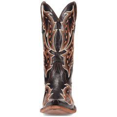 Dan Post Men's Racer Black Leather Snip Toe Western Boots