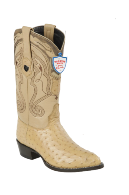 Wild West Botas de Avestruz Horma Puntal