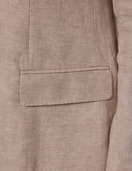 Mens Linen Suit For Beach Wedding - Summer Suit in Cream