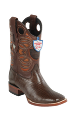 Wild West Botas de Armadillo Horma Rodeo Brown