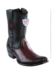 Wild West Botas de Armadillo Horma Dubai Toe Faded Burgundy