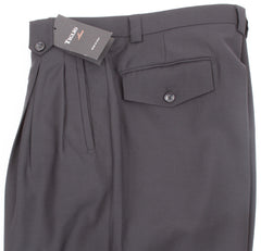 Tiglio Luxe Black Wide Leg, Pure Wool Dress Pants 2576 TIG1001