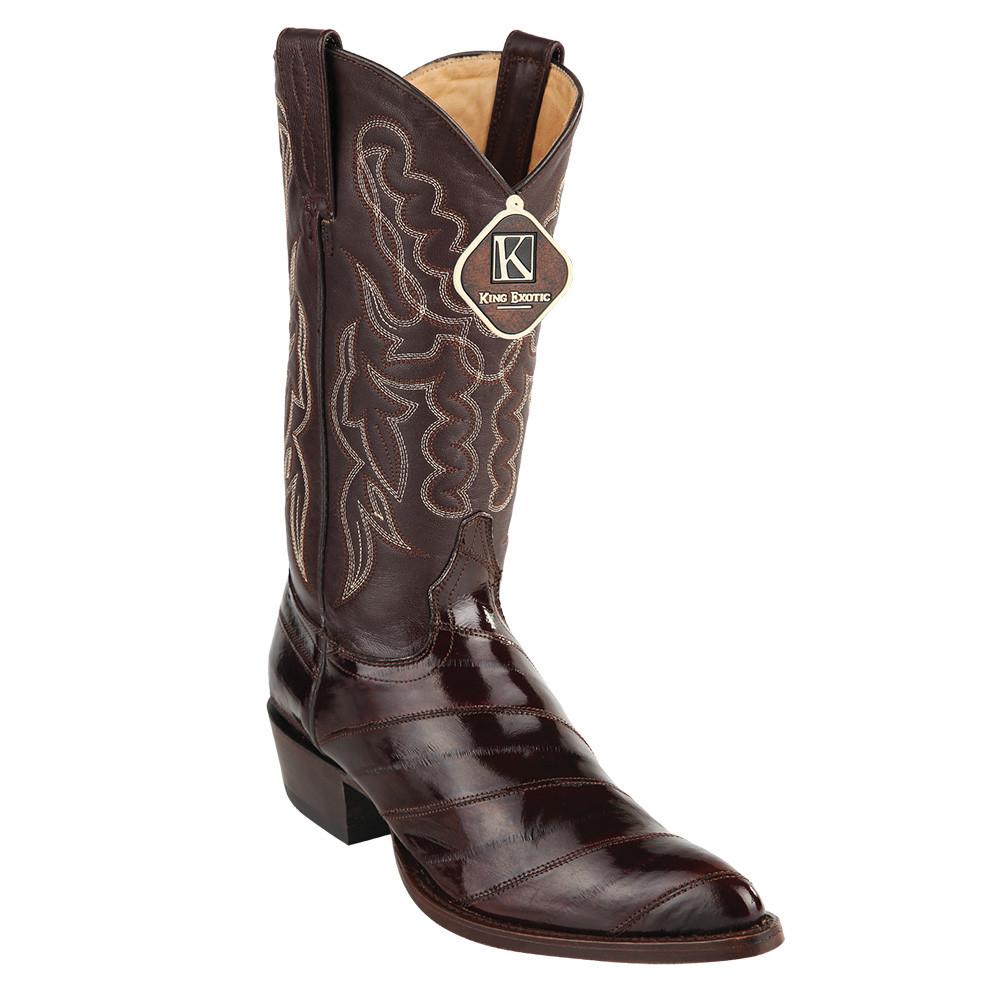 King Exotic Men's Eel Cowboy Boots J Toe King Exotic Men's Eel Cowboy Boots J Toe