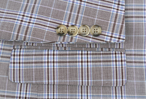 Gerace Collection - 2 Piece Glen Plaid Slim Fit Suit In Gray 4 SO6292-7-SLIM  - from alligatorwarehouse.com