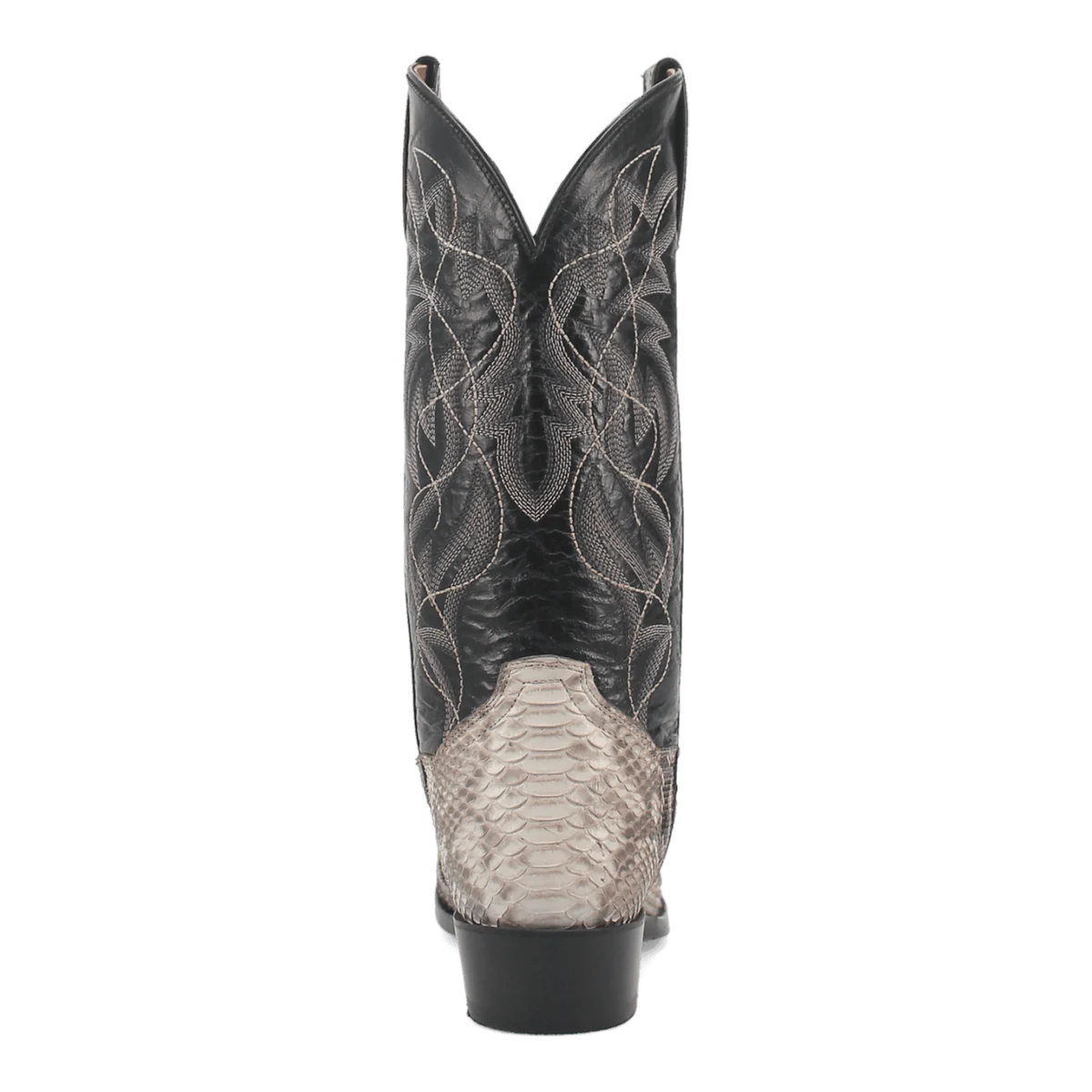 Dan Post Men's Manning Python Snakeskin Round Toe Boots - Natural 4 DP3036_7_D  - from alligatorwarehouse.com