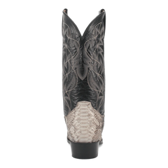 Dan Post Men's Manning Python Snakeskin Round Toe Boots - Natural