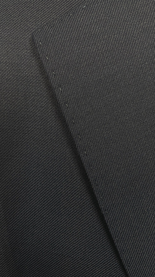 Bevagna Collection - Black 100% Virgin Wool Regular Fit Pick Stitched 2 Piece Suit 2 SO6508-1 CLASSIC SUITS_  - from alligatorwarehouse.com