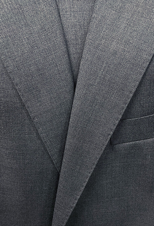 Bevagna Collection - Gray 100% Virgin Wool Regular Fit Pick Stitched 2 Piece Suit 2 SO6508-3-Classic  - from alligatorwarehouse.com