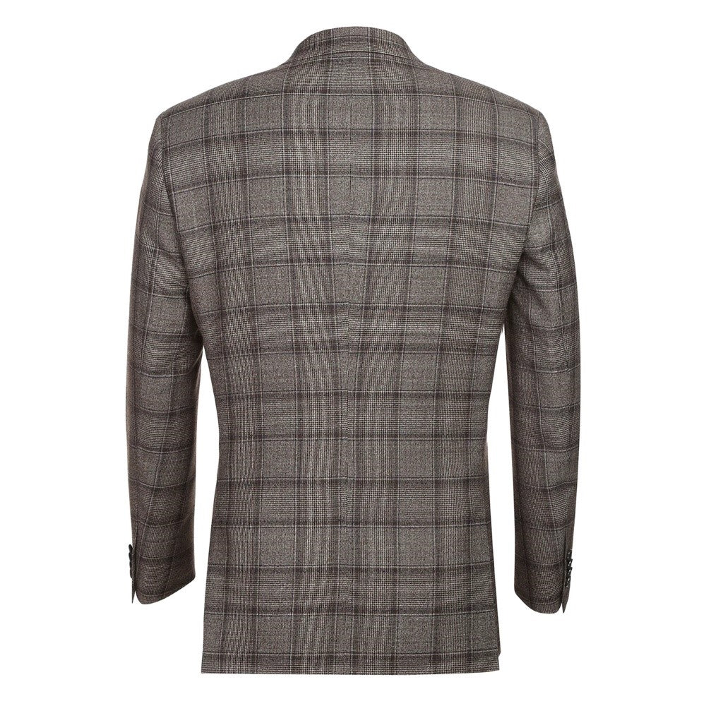 Men's 2 Piece Double Breasted Wool Blend Brown Slim Fit Suit 2 SO6565-7-NEWSLIM  - from alligatorwarehouse.com