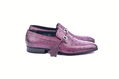 C0229-5776 Genuine Ostrich- Burgundy