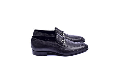 C0225-5776 Genuine Ostrich- Black