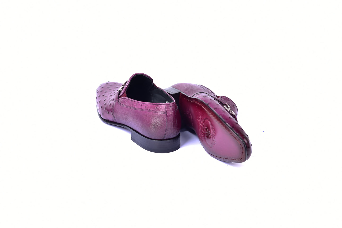 C0229-5776 Genuine Ostrich- Burgundy