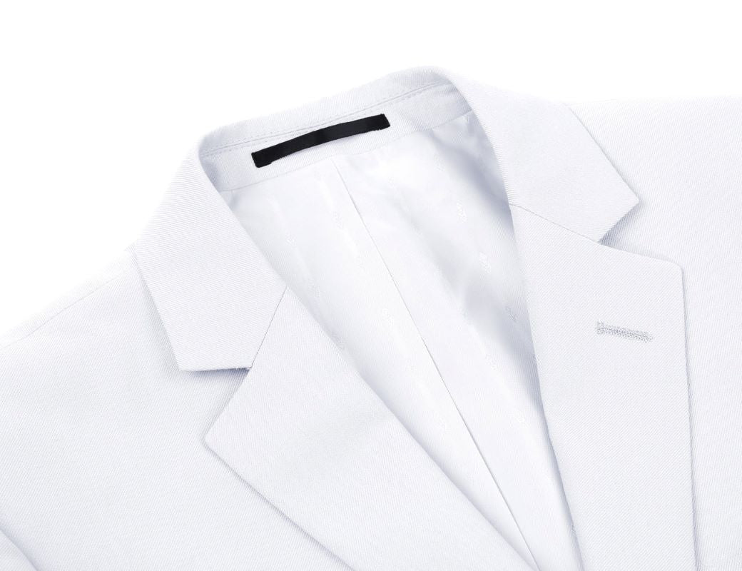 Vanderbilt Collection - Classic 2 Piece Suit 2 Buttons Regular Fit In White 2 SO6201-6-CLASSIC  - from alligatorwarehouse.com