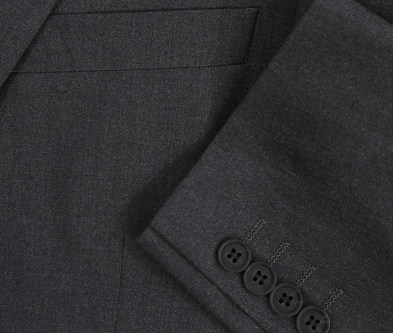 Vanderbilt Collection  - Classic 2 Piece Suit 2 Buttons Regular Fit In Charcoal Gray 2 SO6202-1 CLASSIC SUITS_34R  - from alligatorwarehouse.com