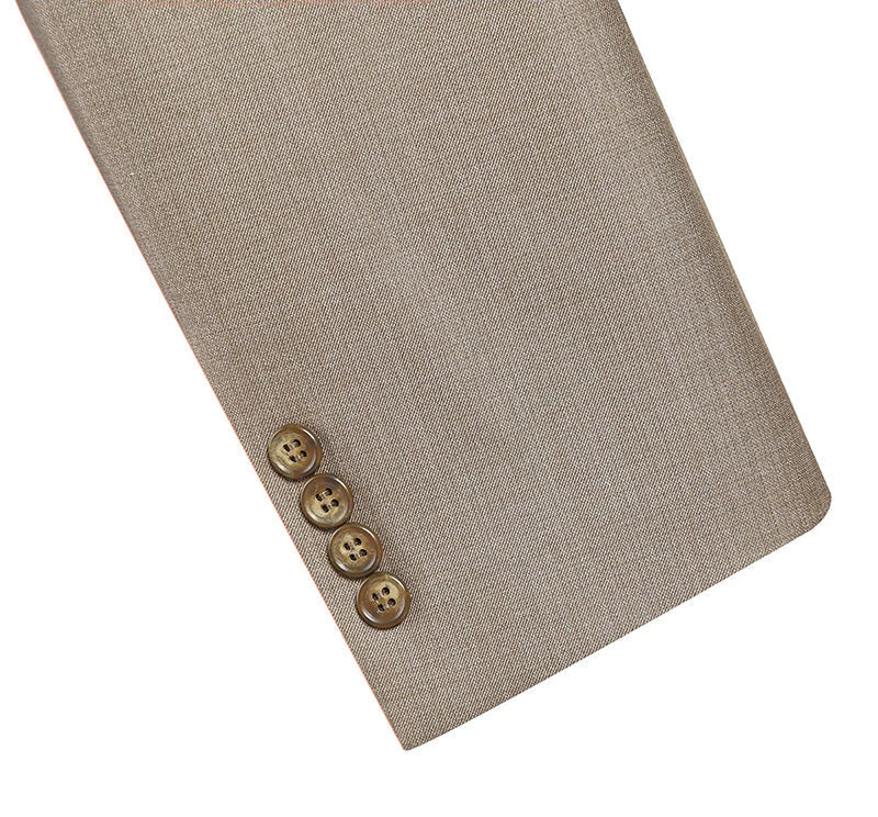 Vanderbilt Collection - Classic 2 Piece Suit 2 Buttons Regular Fit In Taupe