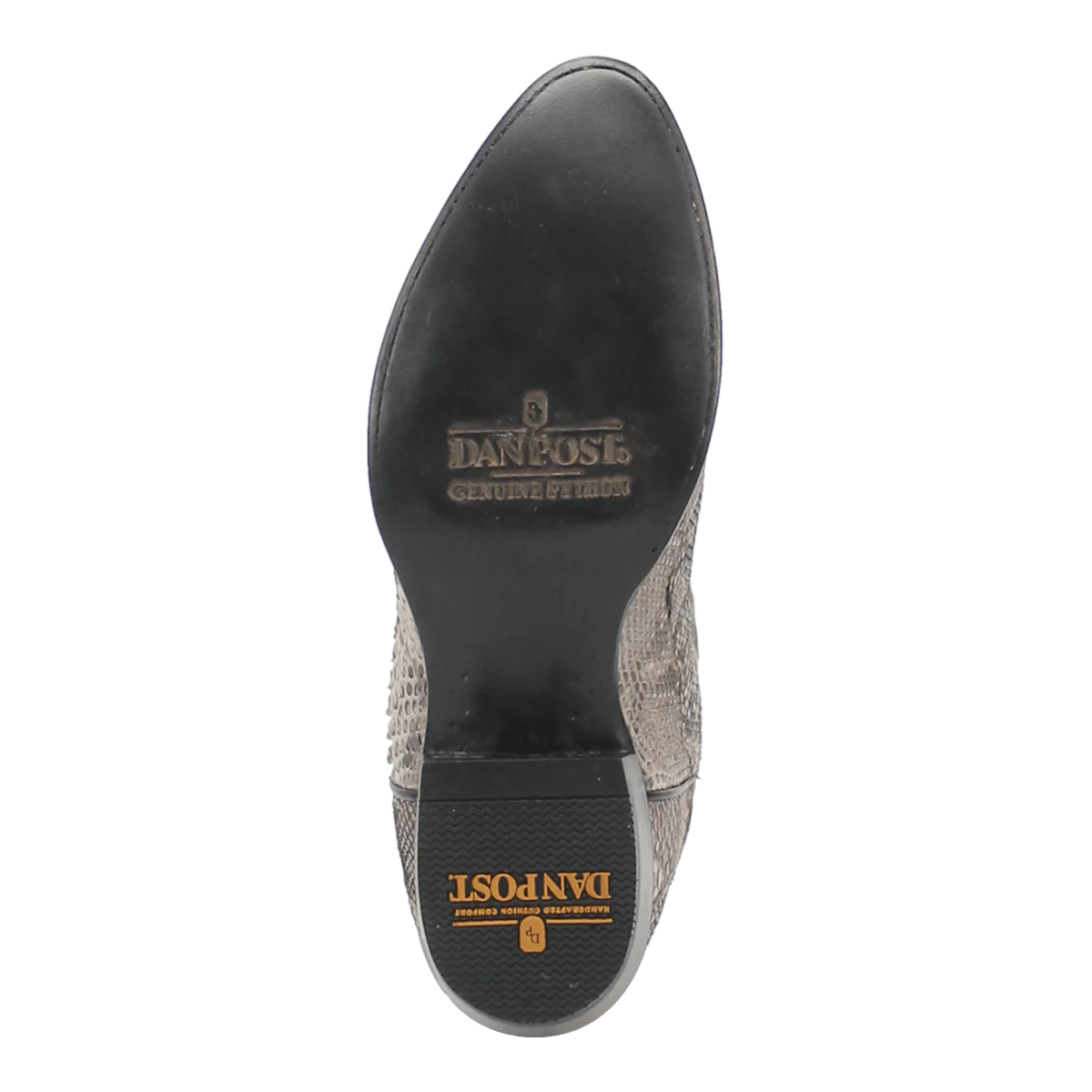 Dan Post Men's Manning Python Snakeskin Round Toe Boots - Natural 5 DP3036_7_D  - from alligatorwarehouse.com