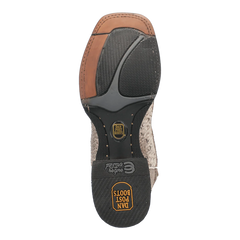 Dan Post Men's Brutus Python Snakeskin Square Toe Boots - Natural