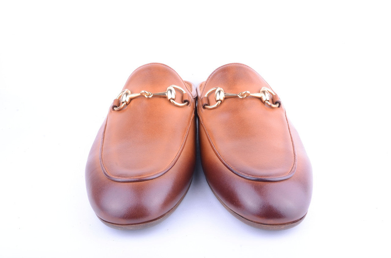 P00028-6251 Open Back Buckle loafer-Tan