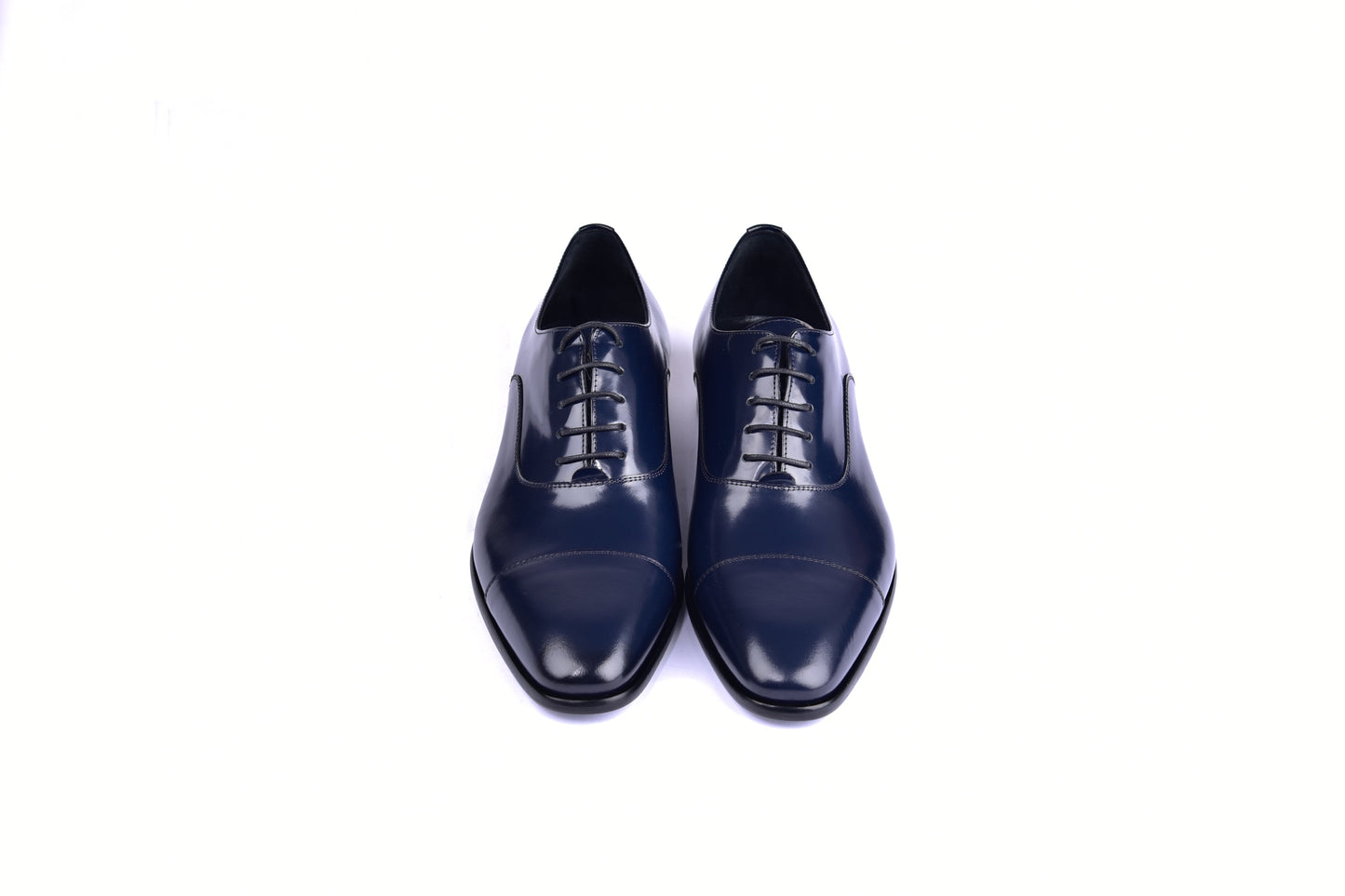 C0094-6265 Cap toe Lace up-Shinny Calf Navy