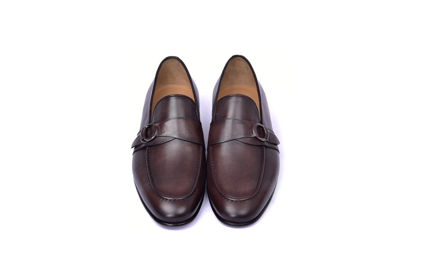 C00101- 6628 Side Buckle Loafer -Brown