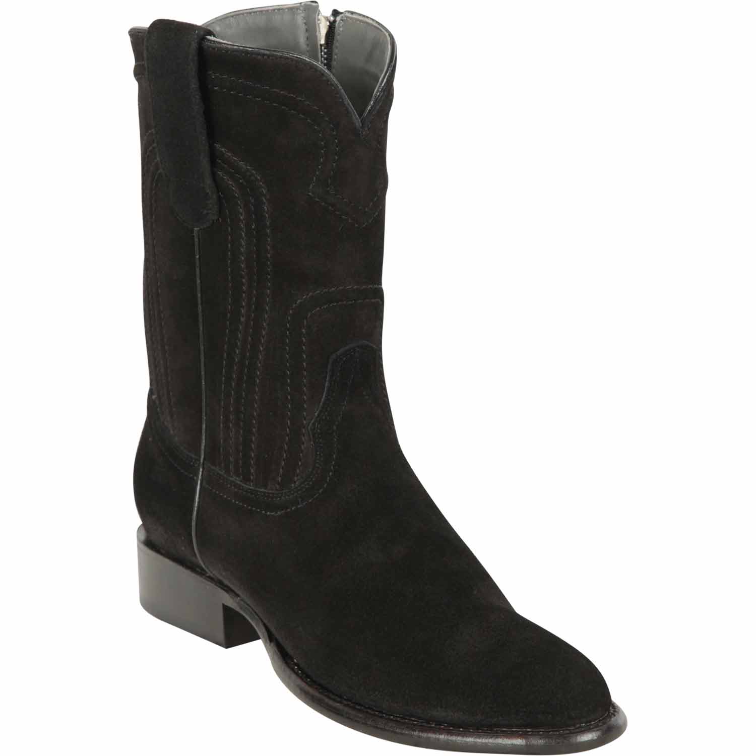 Men's Los Altos Original Suede Leather Boots Roper Toe with Zipper 3 LAB-69Z6611-060  - from alligatorwarehouse.com